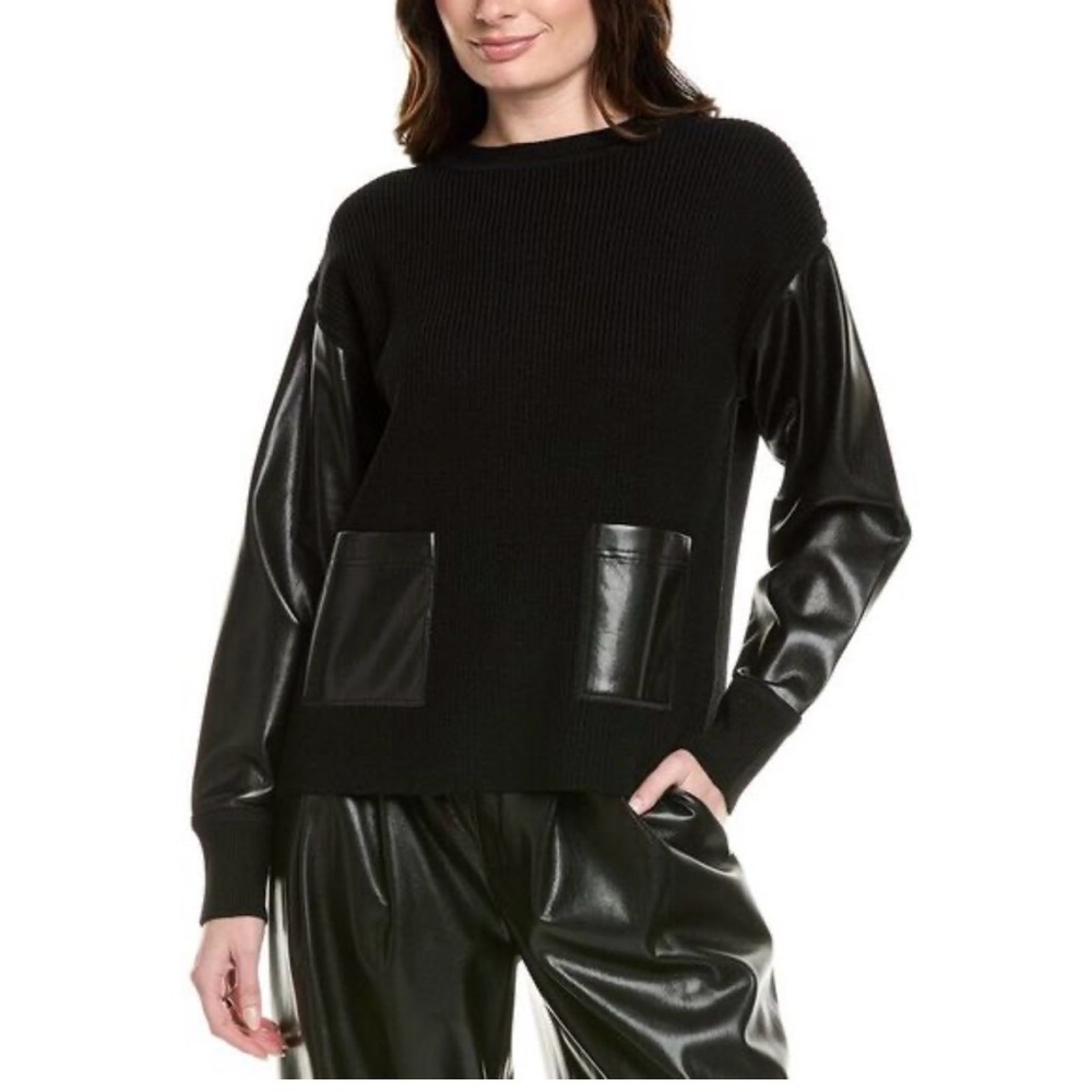 BOSS by HUGO BOSS Fanalian Mixed Media Sweater $348 - NWT
